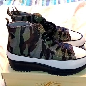 Camo converse knock off shoes